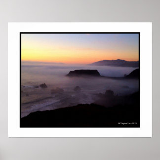 Póster Foto de Goat Rock Sunset (20 x 16) Imprimir