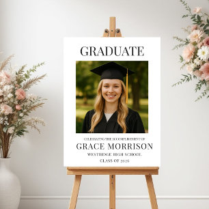 Póster Foto de graduado moderna Graduación 
