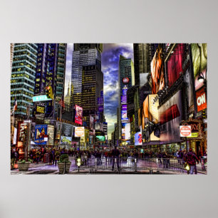 Póster Foto de HDR del Times Square