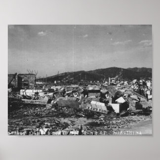 Póster Foto De Hiroshima En La Segunda Guerra Mundial De 
