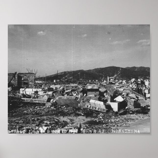 Póster Foto De Hiroshima En La Segunda Guerra Mundial De  (Frente)