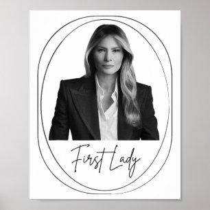 Póster Foto de inauguración de la Primera Dama de Melania