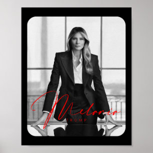 Póster Foto de inauguración de la Primera Dama de Melania