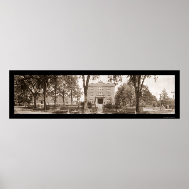 Póster Foto de la Academia Militar de Alton de 1908 (Frente)