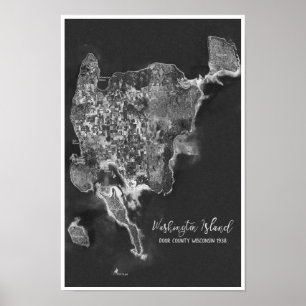 Póster Foto de la antena de los WI 1938 del condado de