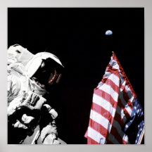 Foto de la bandera de los astronautas de la NASA A