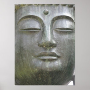 Póster Foto de la cara de Buda