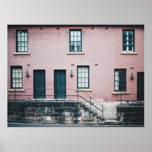 PÓSTER FOTO DE LA CONSTRUCCIÓN CON ESCALONES