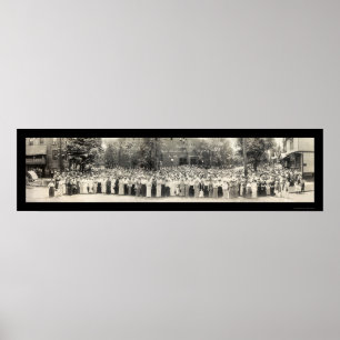 Póster Foto de la escuela dominical Canton OH de 1914