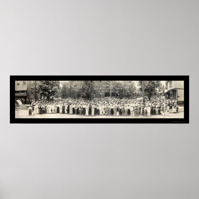 Póster Foto de la escuela dominical Canton OH de 1914 (Frente)