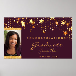 Póster Foto de la fiesta de graduación de estrellas de or