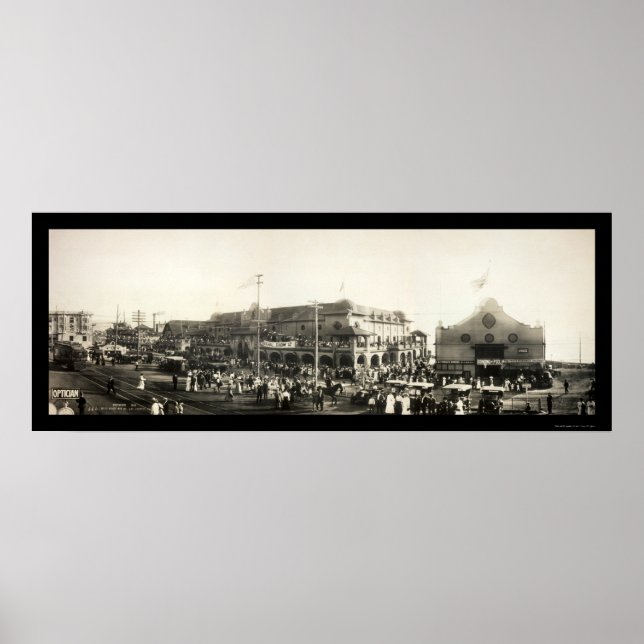 Póster Foto de la gente de Redondo Beach 1910 (Frente)