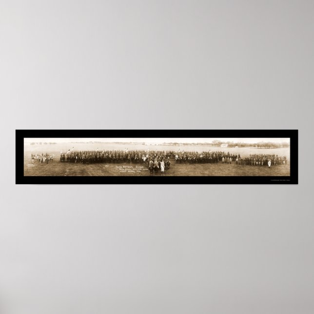 Póster Foto de la Guardia de TX en Camp Mabry, 1921 (Frente)