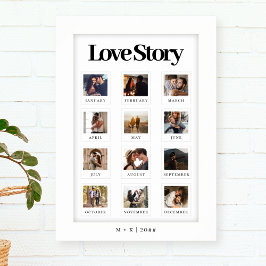 Póster Foto de la historia de amor de una pareja personal
