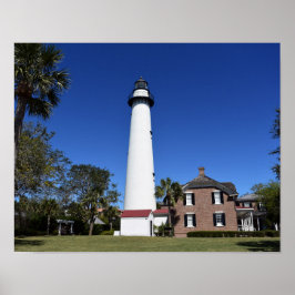 Póster Foto de la isla de St Simons en una