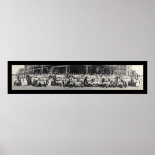 Póster Foto de la masacre de Lawrence KS en 1913