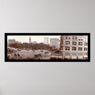 Póster Foto de la Plaza Madison de NYC 1907