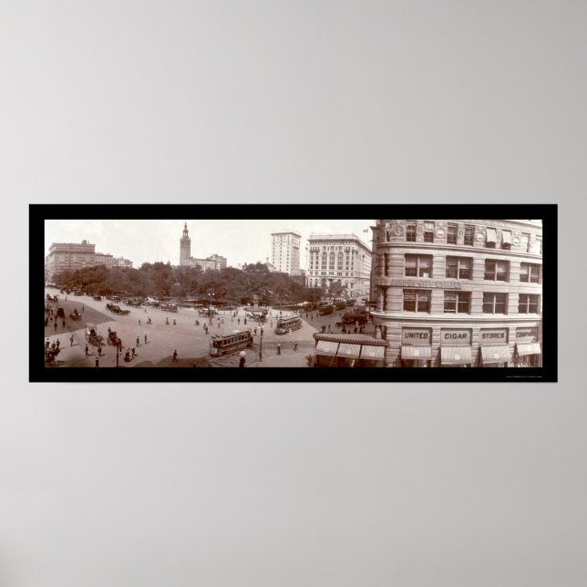 Póster Foto de la Plaza Madison de NYC 1907 (Frente)