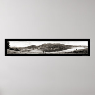 Póster Foto de la represa de TV East Pittsford de 1913