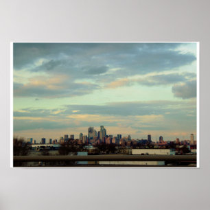 Póster Foto de la silueta de Filadelfia