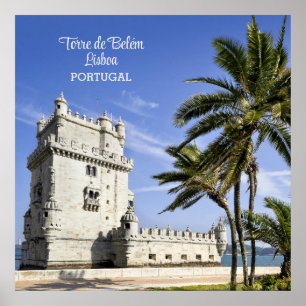 Póster Foto de la Torre Belém, Lisboa, Portugal