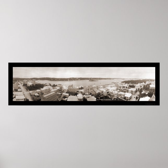 Póster Foto de la torre Hamilton Bermuda de 1911 (Frente)