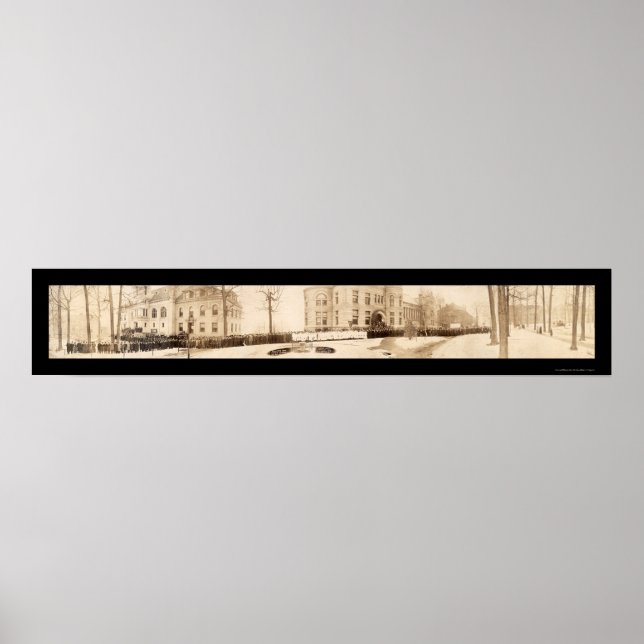 Póster Foto de la Universidad de Indiana de 1909 (Frente)