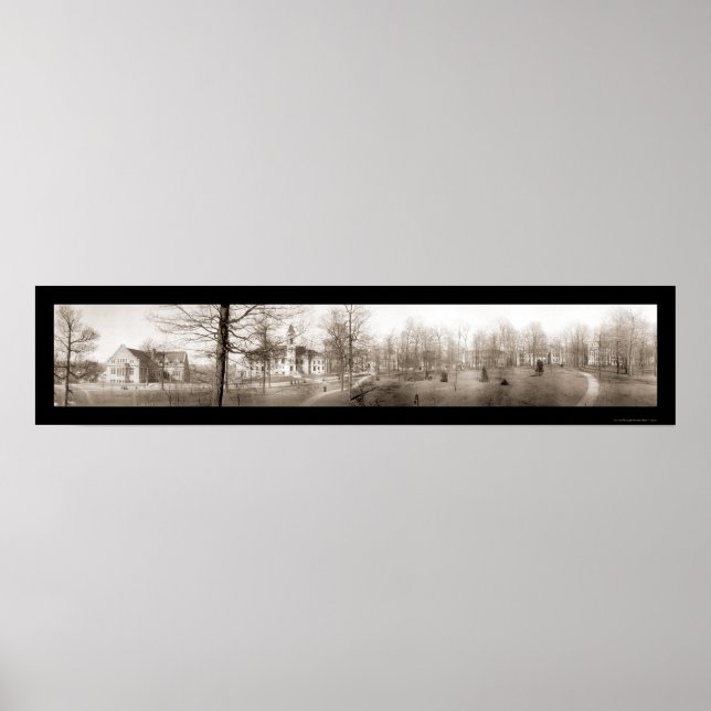 Póster Foto de la Universidad de Indiana en 1910 (Frente)