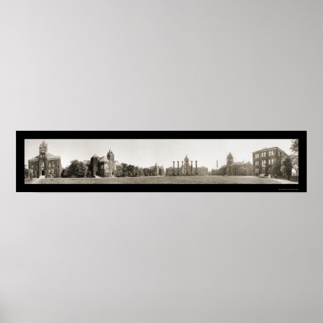 Póster Foto de la Universidad de Misuri, 1910 (Frente)