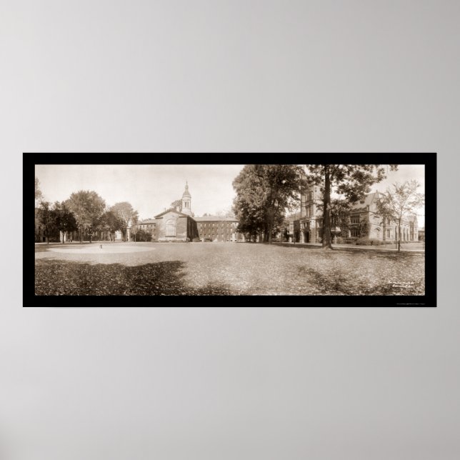 Póster Foto de la Universidad de Princeton de 1909 (Frente)