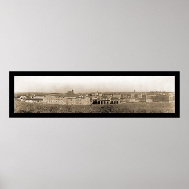 Póster Foto de la Universidad de Syracuse NY 1909 (Frente)