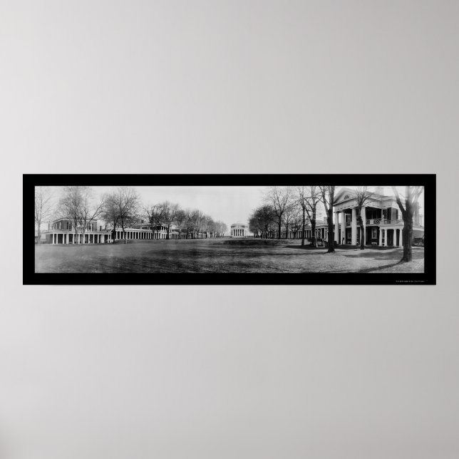 Póster Foto de la Universidad de Virginia, 1909 (Frente)