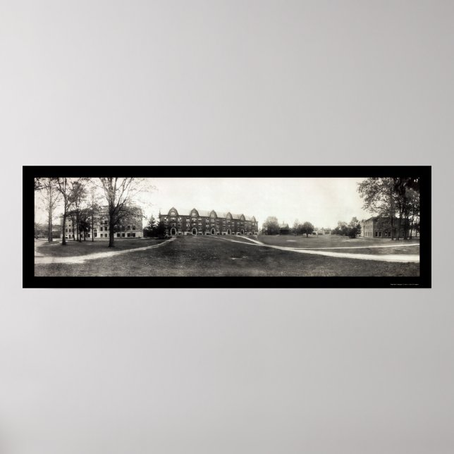 Póster Foto de la Universidad Estatal de Michigan, 1912 (Frente)