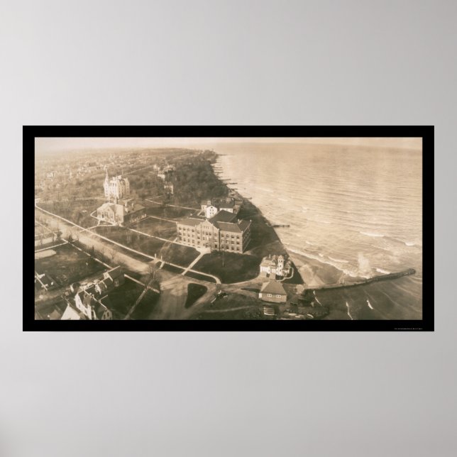 Póster Foto de la Universidad Northwestern de 1907 (Frente)