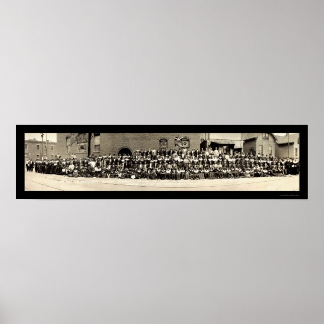 Póster Foto de la vida afroamericana de 1919 (Frente)