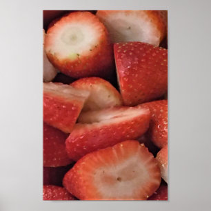 Póster Foto de las fresas
