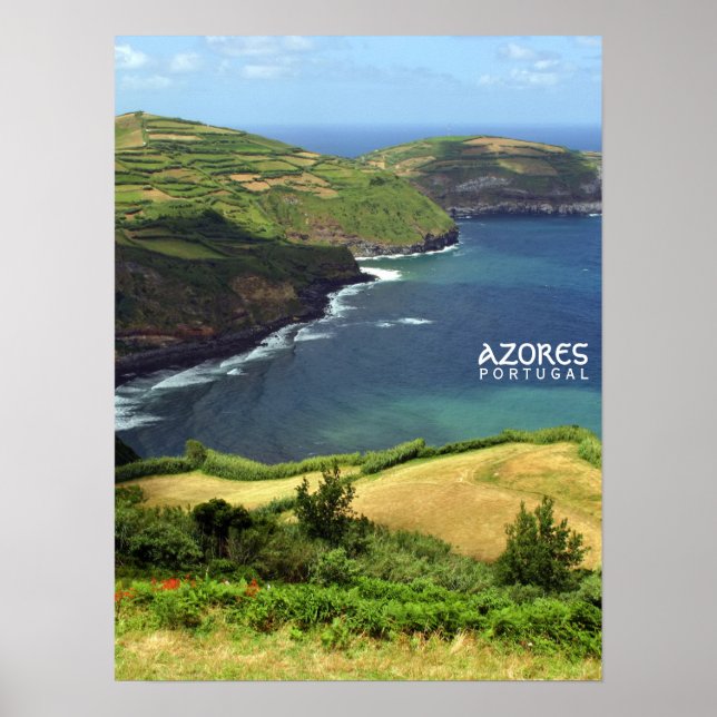 Póster Foto de las islas Azores, Portugal (Frente)
