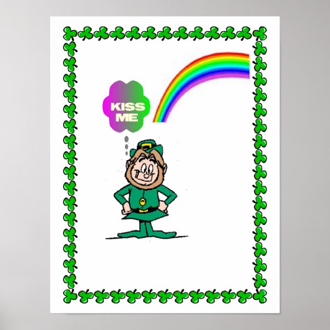PÓSTER FOTO DE LEPRECHAUN (Frente)
