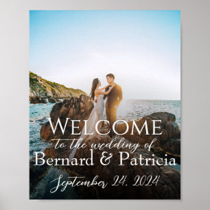 Póster Foto de Letrero de Boda: Personalice su Boda Perfe
