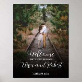 Póster Foto de Letrero de Boda: Personaliza Tu Boda Perfe