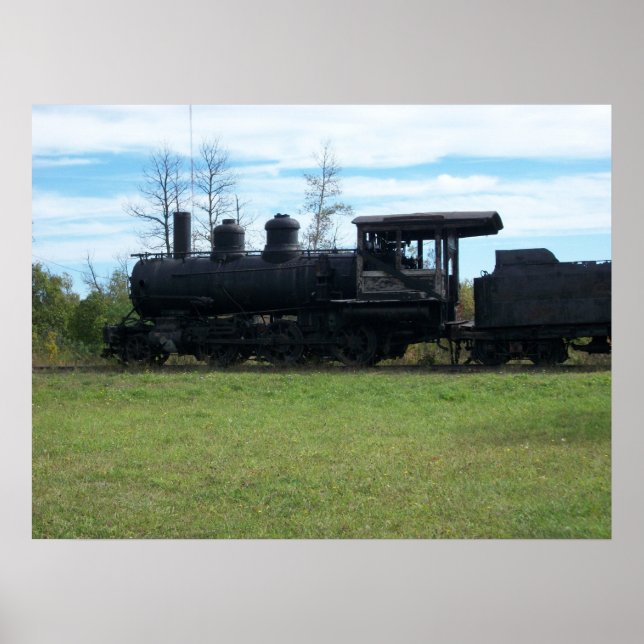 Póster Foto de Locomotora Vieja (Frente)