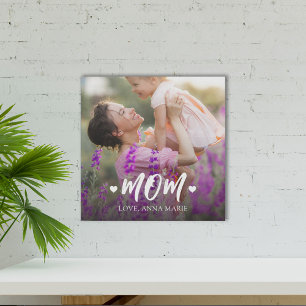 Póster Foto de mamá de Cute personalizada