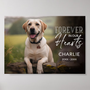 Póster Foto de mascota memorial personalizado