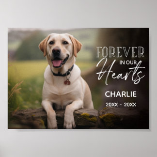 Póster Foto de Mascota Memorial Personalizado