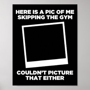 Póster Foto De Mí Omitiendo El Gracioso Bodybuild Del Gym