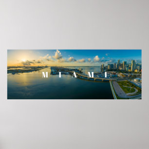 Póster Foto de Miami Panorama