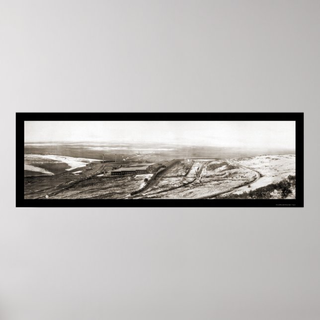 Póster Foto de mina de cobre de Utah 1910 (Frente)