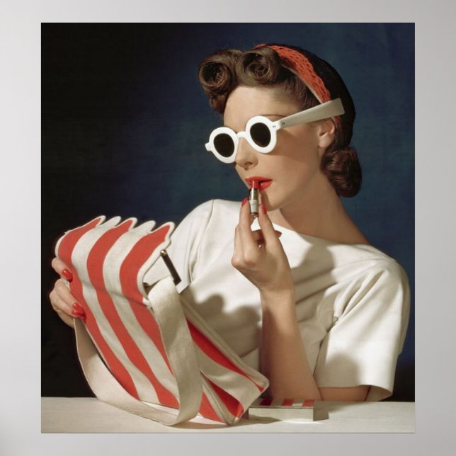 Póster Foto de moda de los años 50 (Frente)