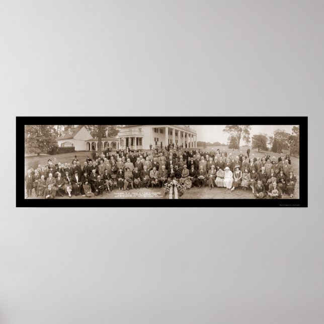 Póster Foto de Mount Vernon Virginia 1925 (Frente)