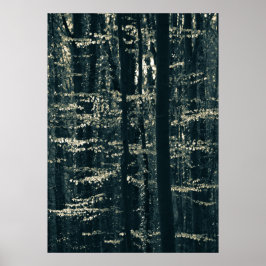 Póster Foto de naturaleza de bosque de hayas